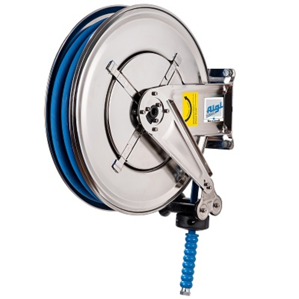 Enrouleur 10 m inox pour eau chaude HP Ø 1/2″ - ALGI EQUIPEMENT - 07778610