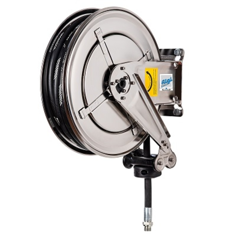 Enrouleur 10 m inox pour air/eau Ø 1/2″ - ALGI EQUIPEMENT - 07779914