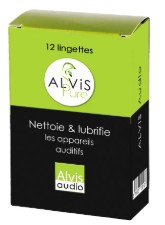 BOITE DE 12 LINGETTES POUR APPAREILS AUDITIFS & BOUCHONS D'OREILLES ALVIS PURE - LINGETTES12MK