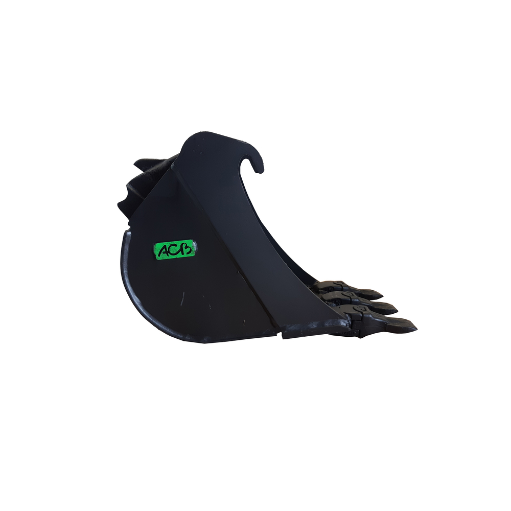 Godet de terrassement 300 mm ACB+ Module1 M1 équipé de dents Feurst FK1TLR - R12300