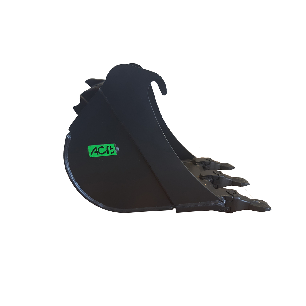 Godet de terrassement 450 mm ACB+ Module 1 M1 équipé de dents Feurst FK1TLR - R12450