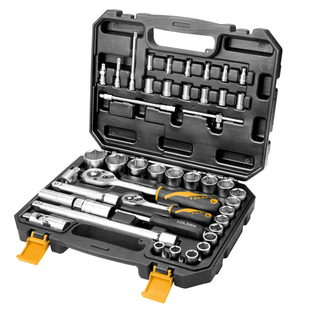 Coffret cliquet 1/4 & 1/2 39 pieces tolsen (15140) TOLSEN - 100101