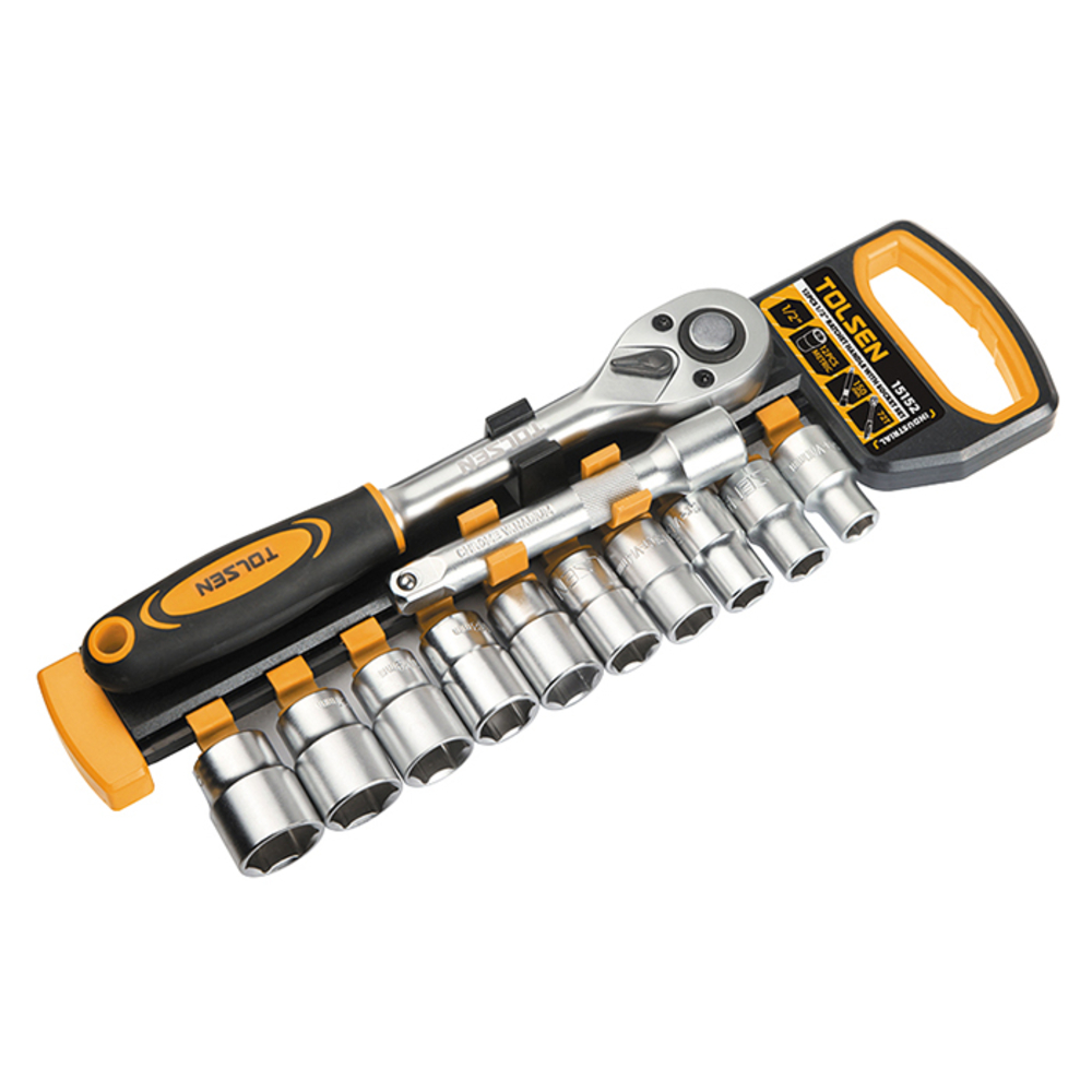 Kit cliquet 1/2 12 pieces tolsen (15152) TOLSEN - 100103