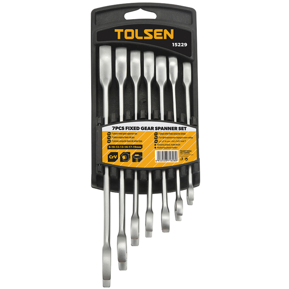Kit 7 cles mixtes a cliquet (15229) TOLSEN - 100130