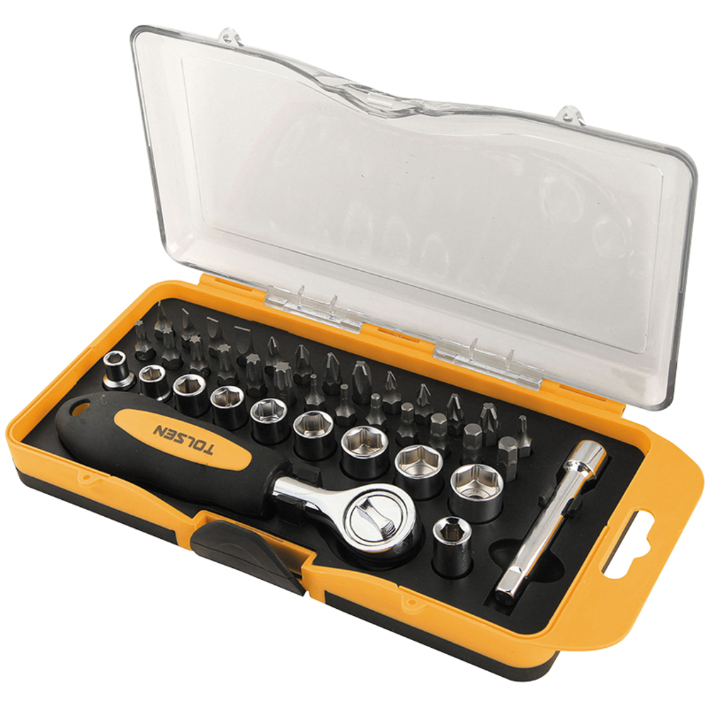 Coffret douilles et embouts 1/4 (20035) TOLSEN - 100178
