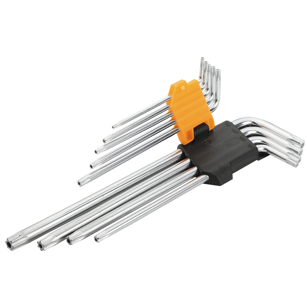Jeu 9 clefs torx x-longues (20057) TOLSEN - 100186