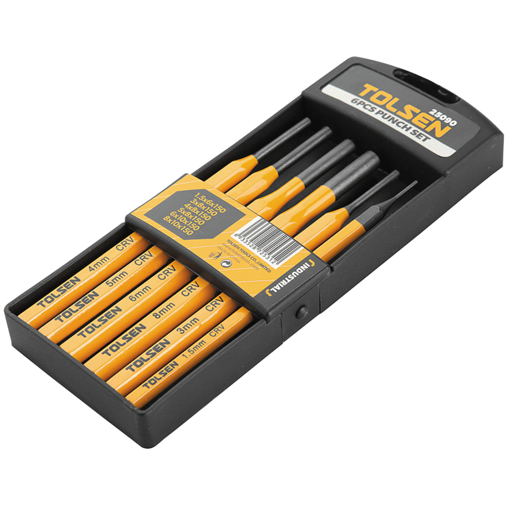 Kit chasse goupilles 6 pieces (25090) TOLSEN - 100210