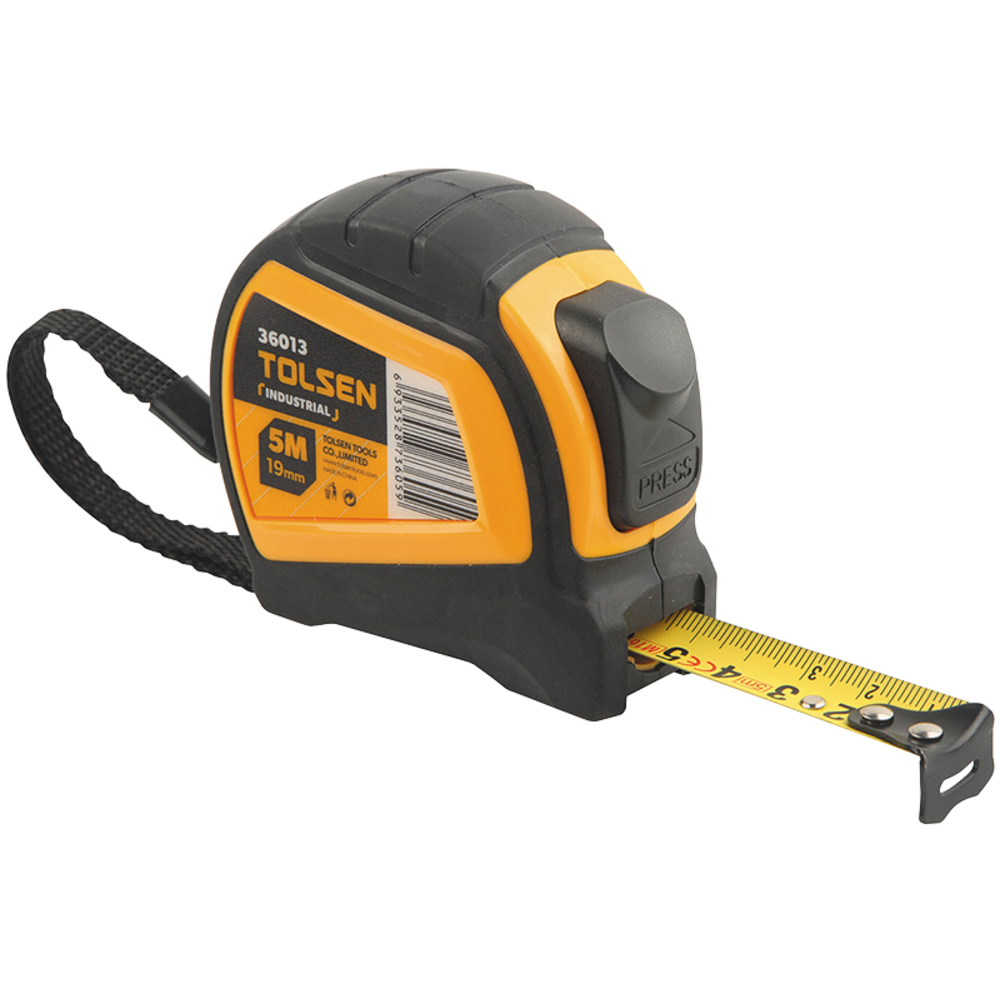 Metre ruban abs bi-matiere 5mx19mm (36013) TOLSEN - 100256