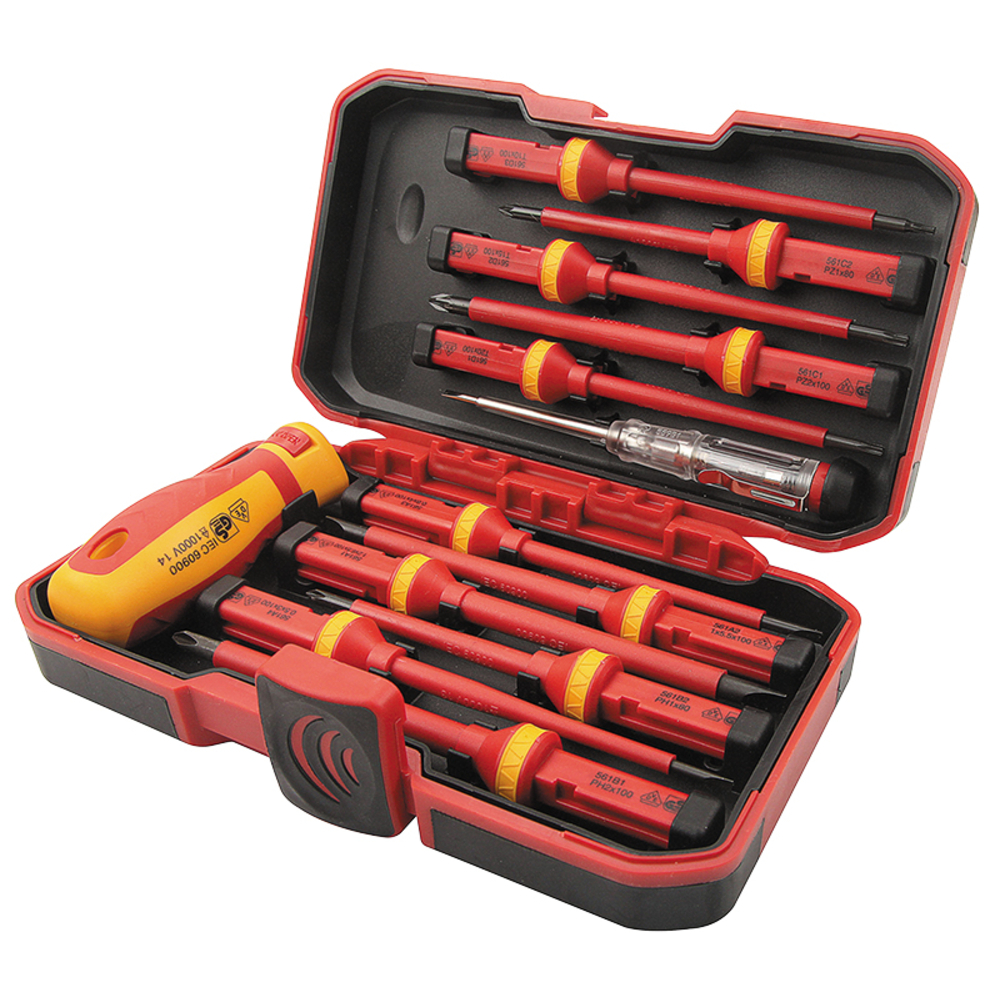 Kit 12 tournevis compact (38016) TOLSEN - 100268