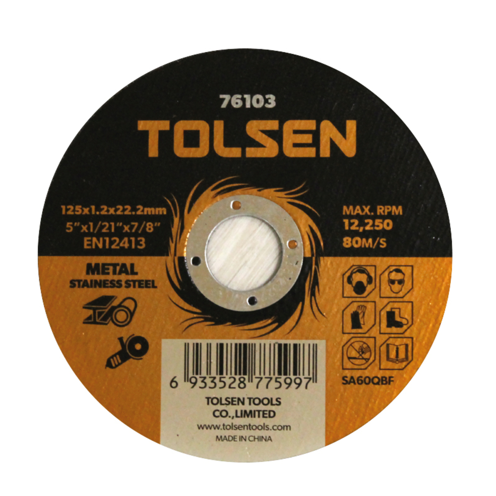 Disque a tronconner 125x1,2x22mm (76103) TOLSEN - 100320