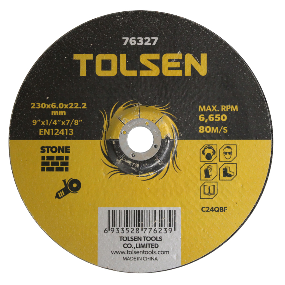 Disque pierre dep.230x6x22mm (76327) TOLSEN - 100328