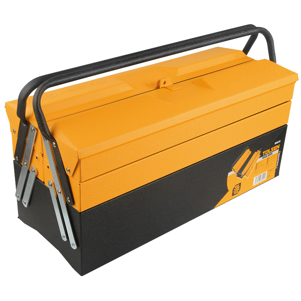 Caisse outil metal 5 casiers (80212) TOLSEN - 100339