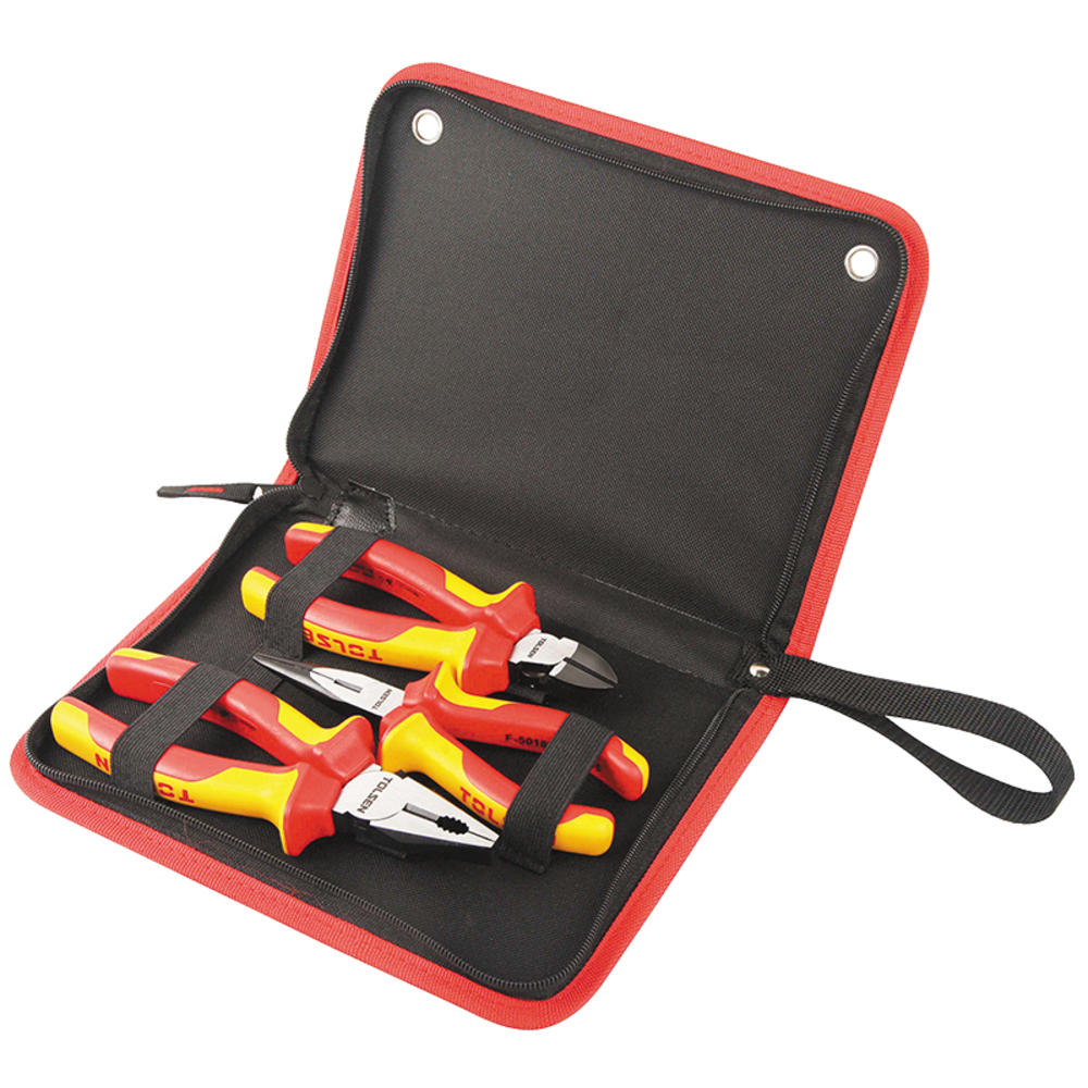 Kit 3 pinces tolsen isolees 1000v vde (v83103) TOLSEN - 100348