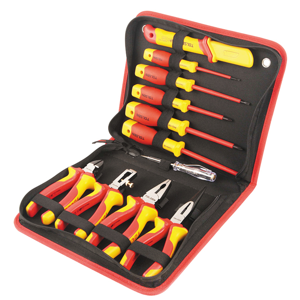 Kit 11 outils isolés Tolsen 1000v vde (v83411) TOLSEN - 100350