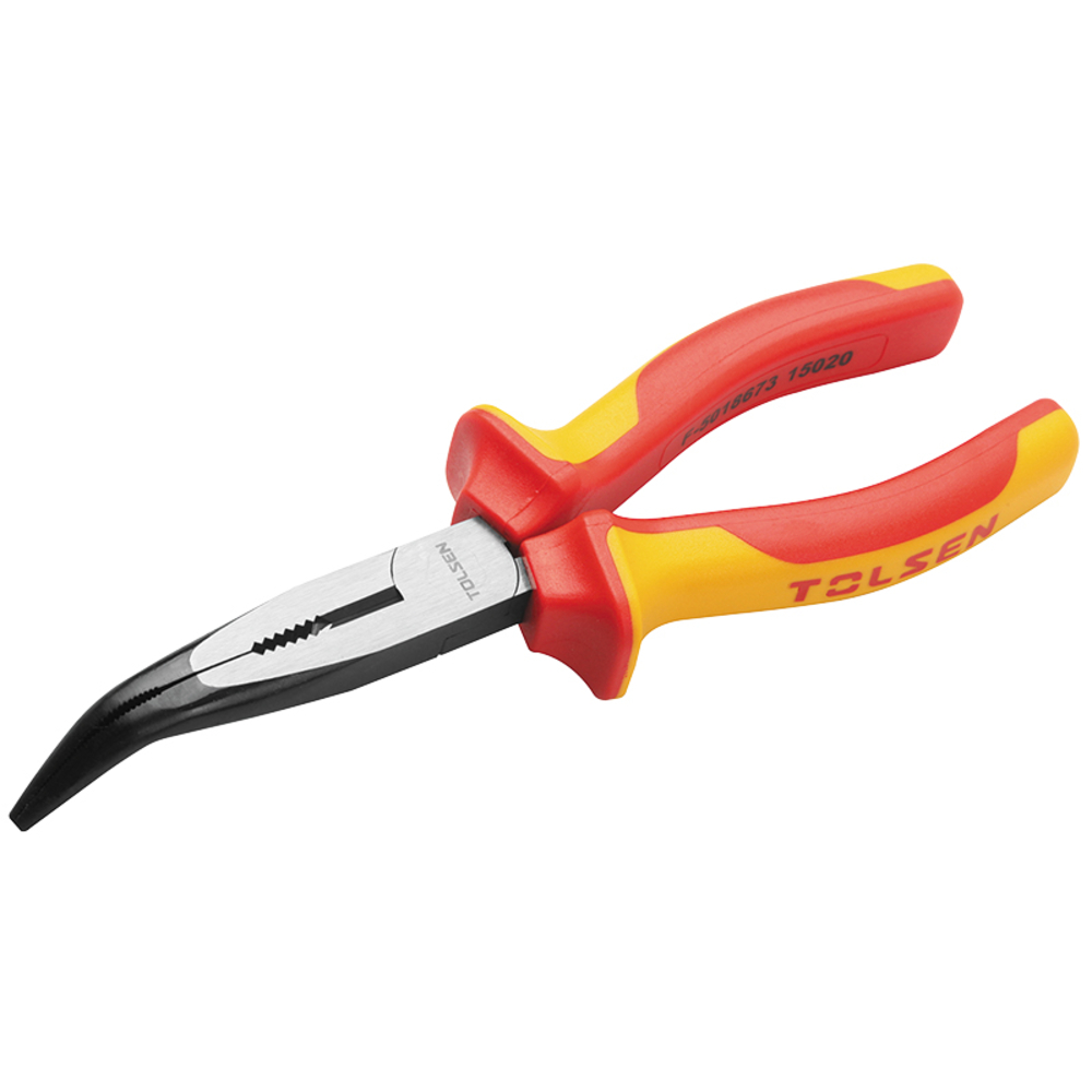 Pince bec coudee tolsen isolee 200mm (v38148) TOLSEN - 100357