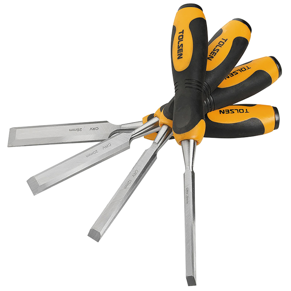 Kit 4 ciseaux a bois (25384) TOLSEN - 100386