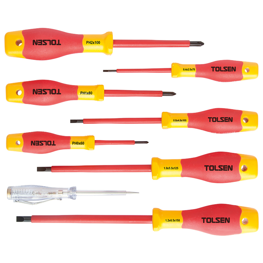 Kit 8 tournevis pro (v32408) TOLSEN - 100448