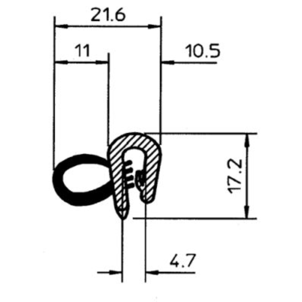 Joint boudin bi composant 11x4.7mm BUISARD - 613201