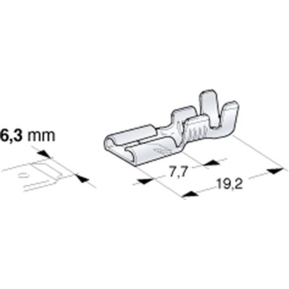 Boite de 100 cosses non isolées femelle BUISARD - 712405
