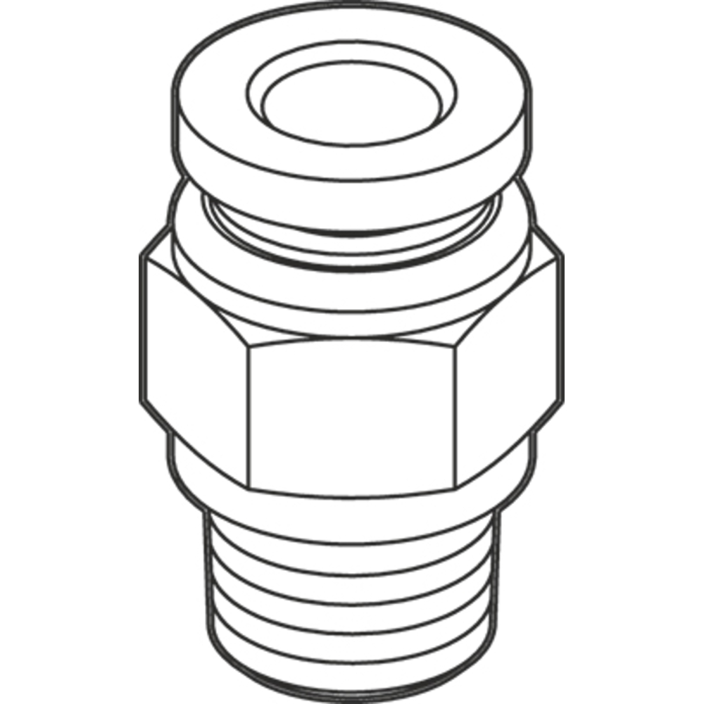 Raccord pneum. (droit) BUISARD - 717494