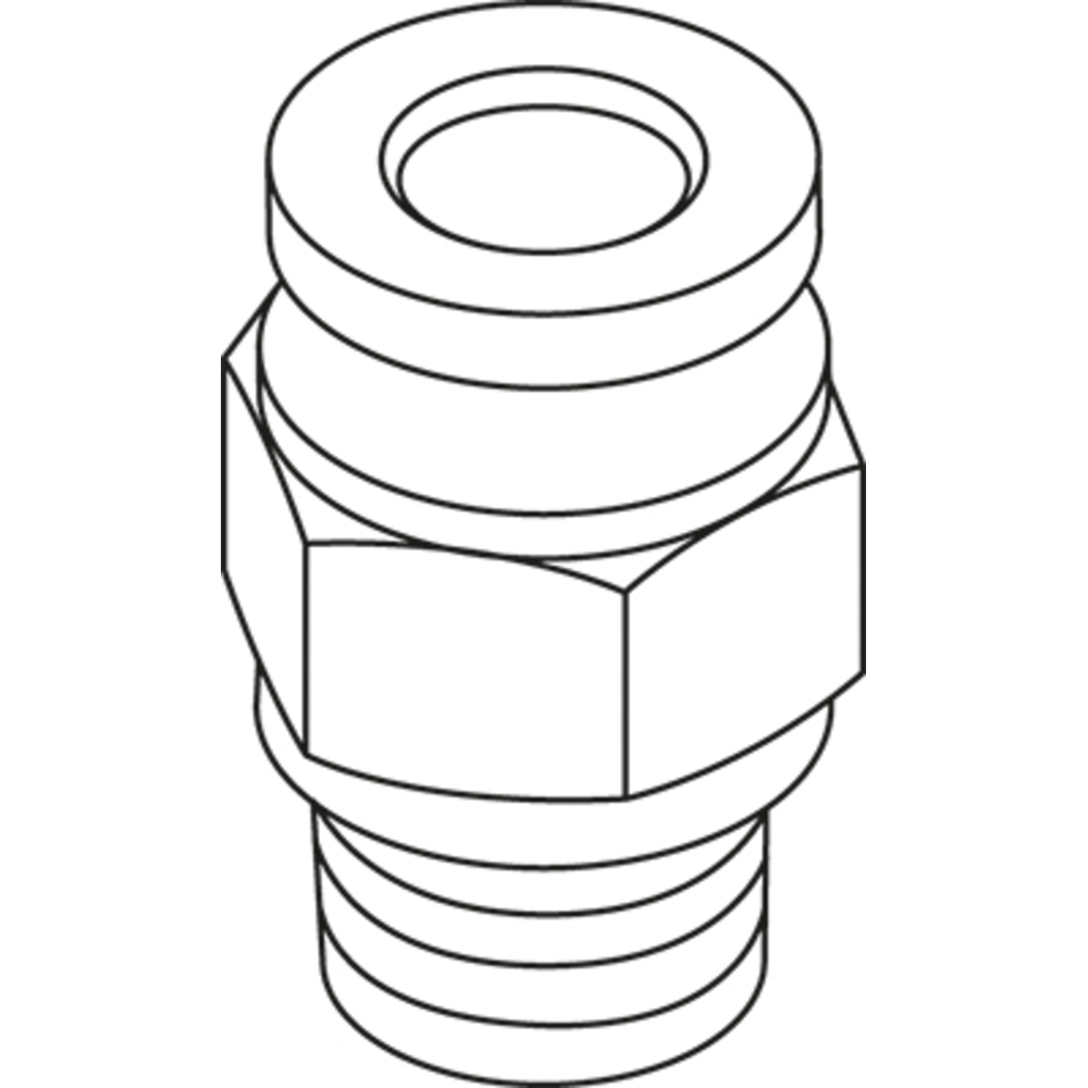Raccord rapide pneum.bleu 1/4''m' BUISARD - 719983