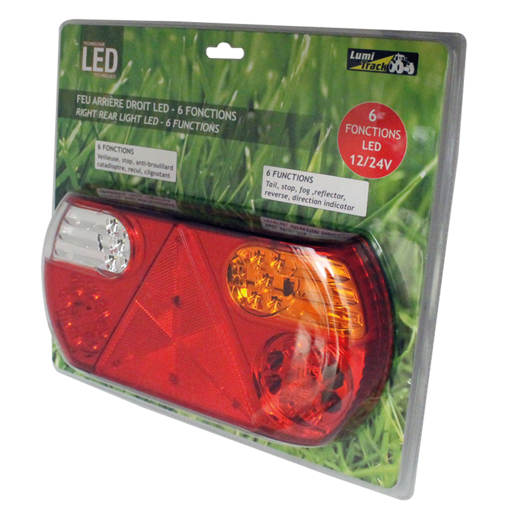 Feu ar 6f led droit s/coque - 722140