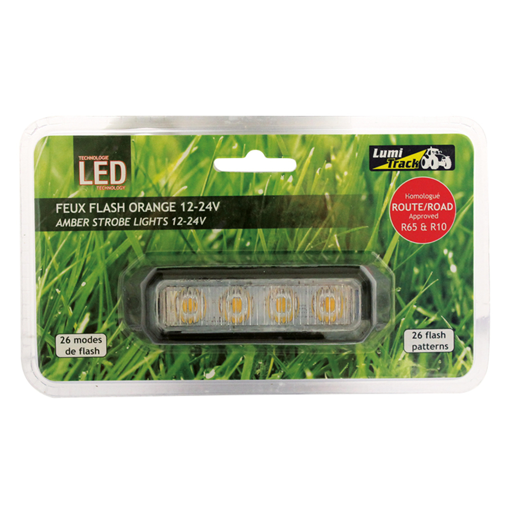 Feu penetration 4 led plat orange lumitrack - 722153