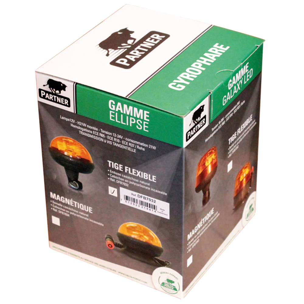 Gyrophare ellipse flex h21w 12v delta force - 724283