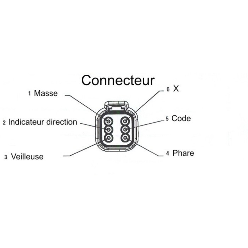 Phare route combine vers.gauche - 724319