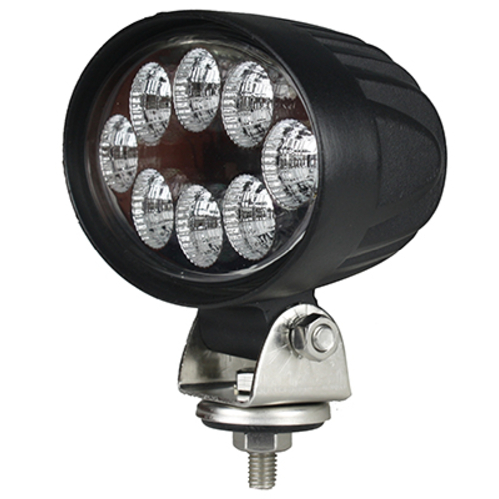 Phare de travail oval 8 led 1600lm large agriled BUISARD - 724717