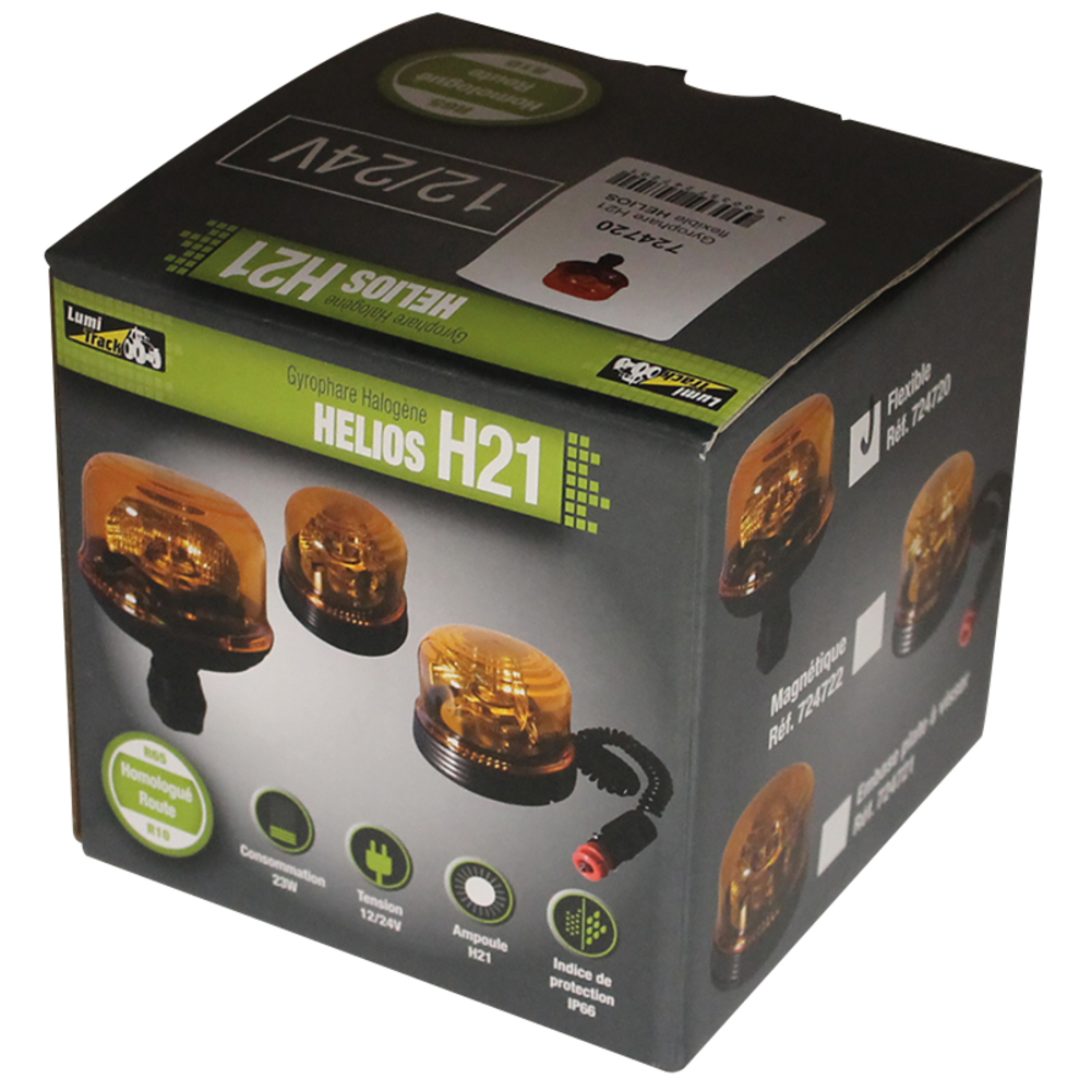 Gyrophare helios h21 flexible 12-24v - 724720