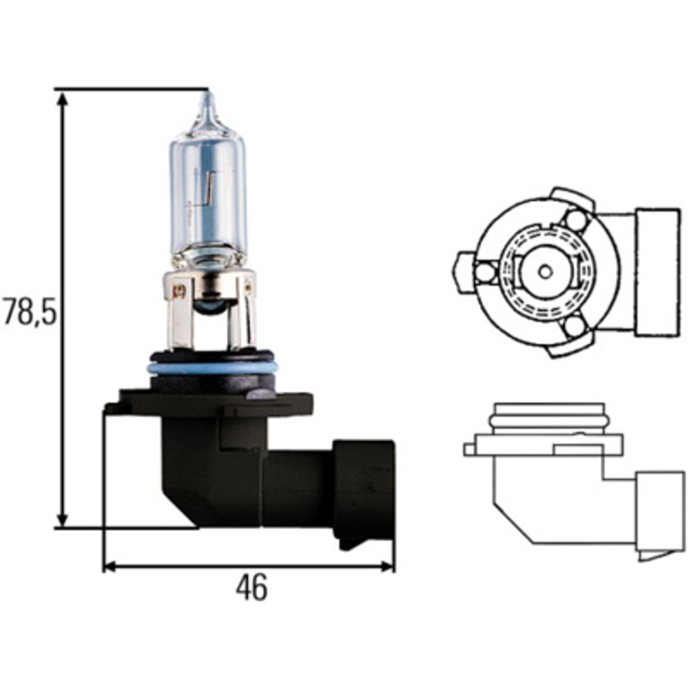 Ampoule hb3 12v 60w culot p20d BUISARD - 725355