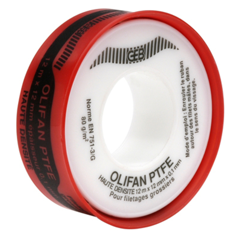 Ruban ptfe etancheite hd 12mx12mmx0.1mm BUISARD - 733183