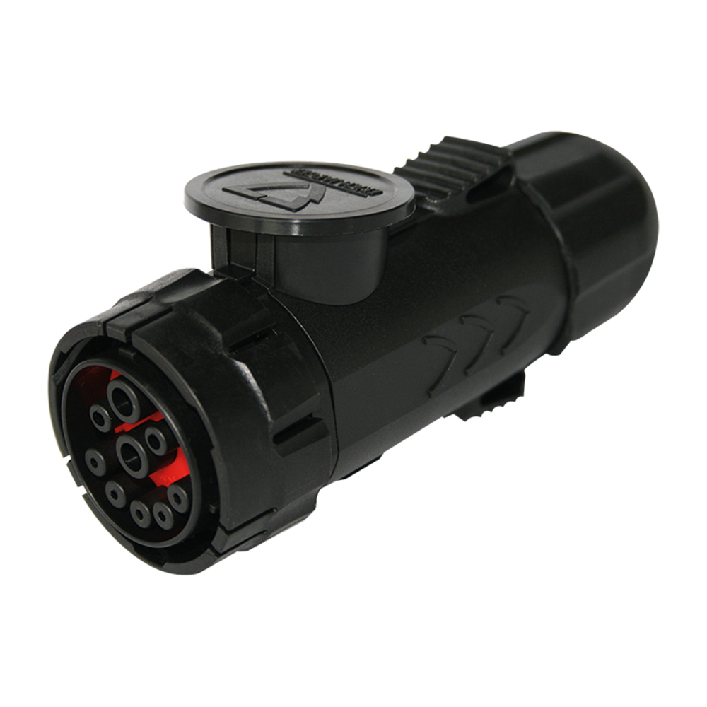 Fiche prise isobus (ibic) fils 10mm² - 9p/12v - active iso 11783-2 BUISARD - 742751