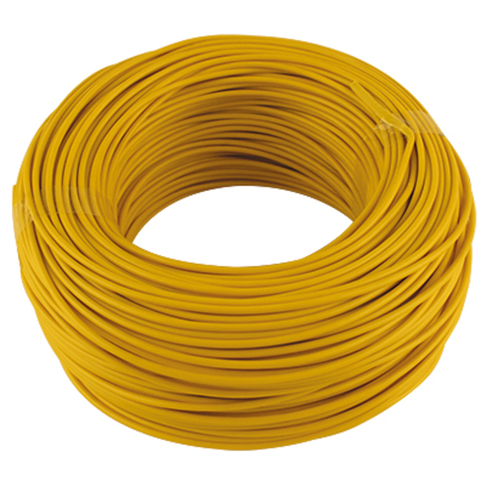 C 100m cable mono 1mm2 jaune BUISARD - 742913