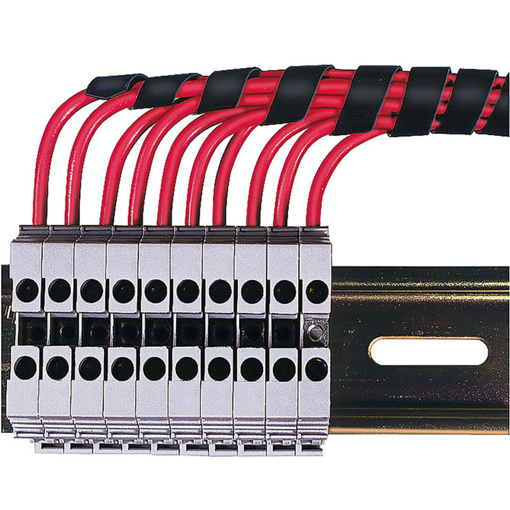 Couronne 25m gaine spirale pliospire pe 12 noire BUISARD - 743013