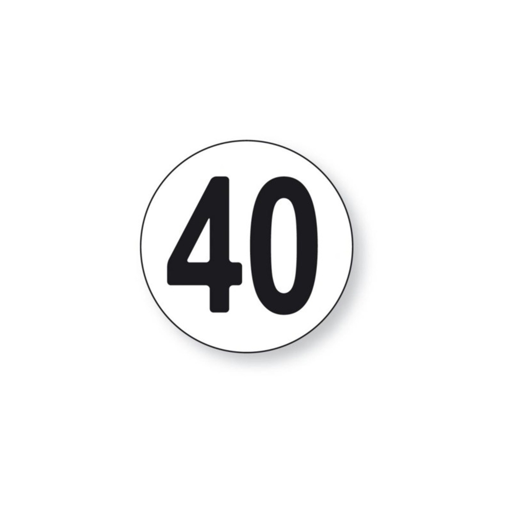 DISQUE 40 KM/H ADHESIF - BUISARD - 743435