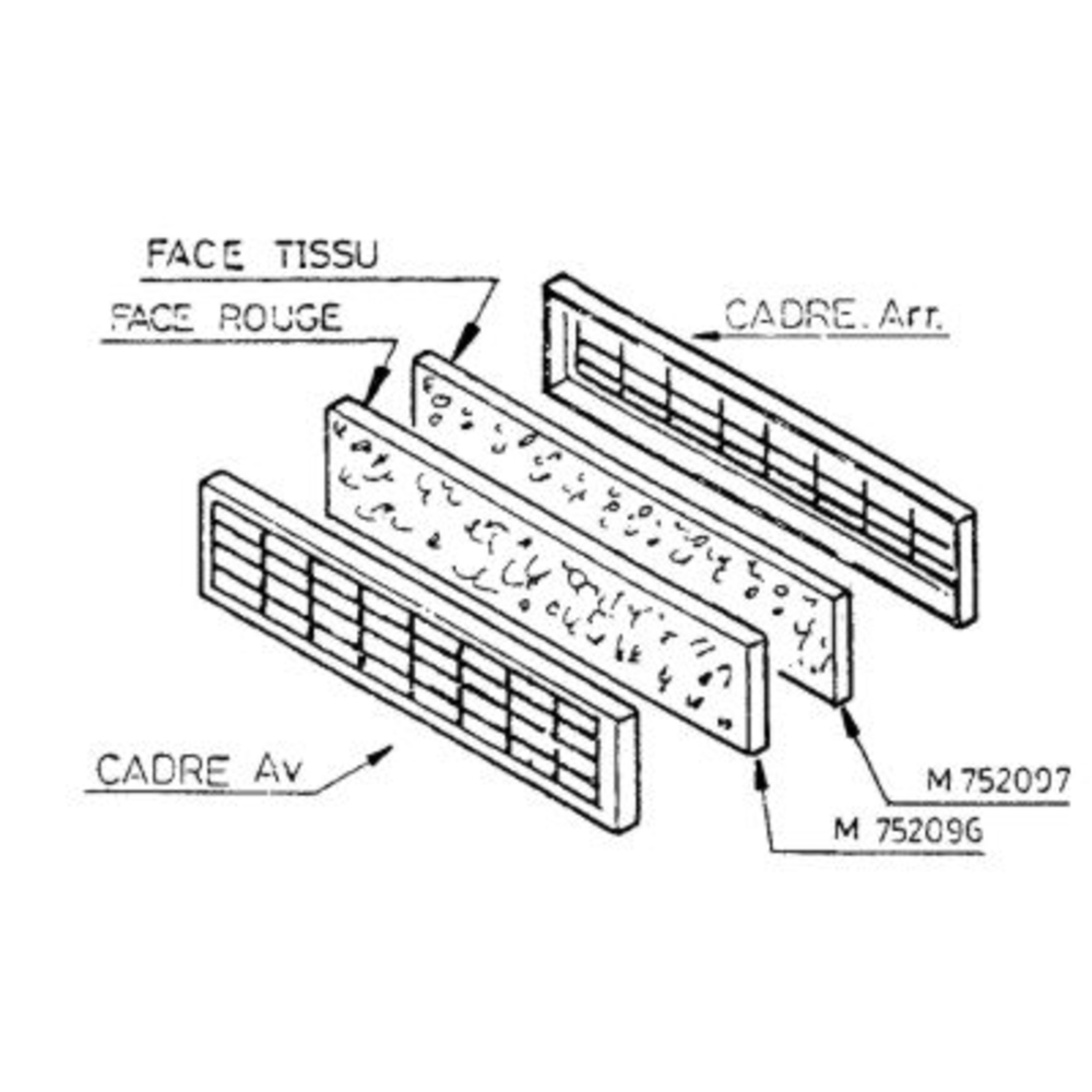 Filtre habit.pouss.600x140x30 BUISARD - 752092