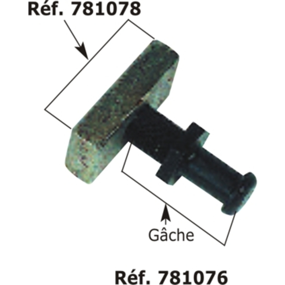 Ecrou m12 pas 100 zn noir BUISARD - 781078