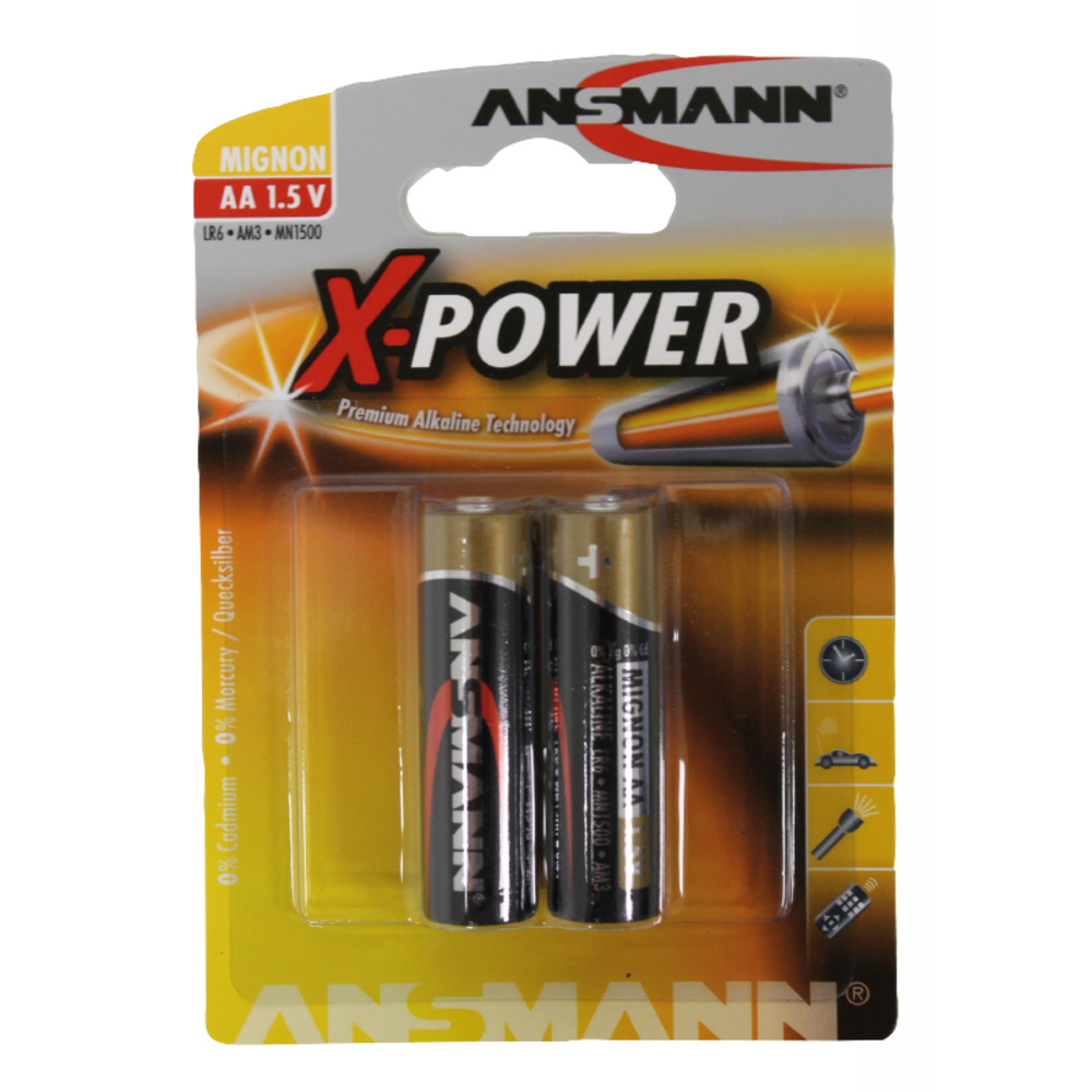 Blister 2 piles lr6 aa 1.5v BUISARD - 981048