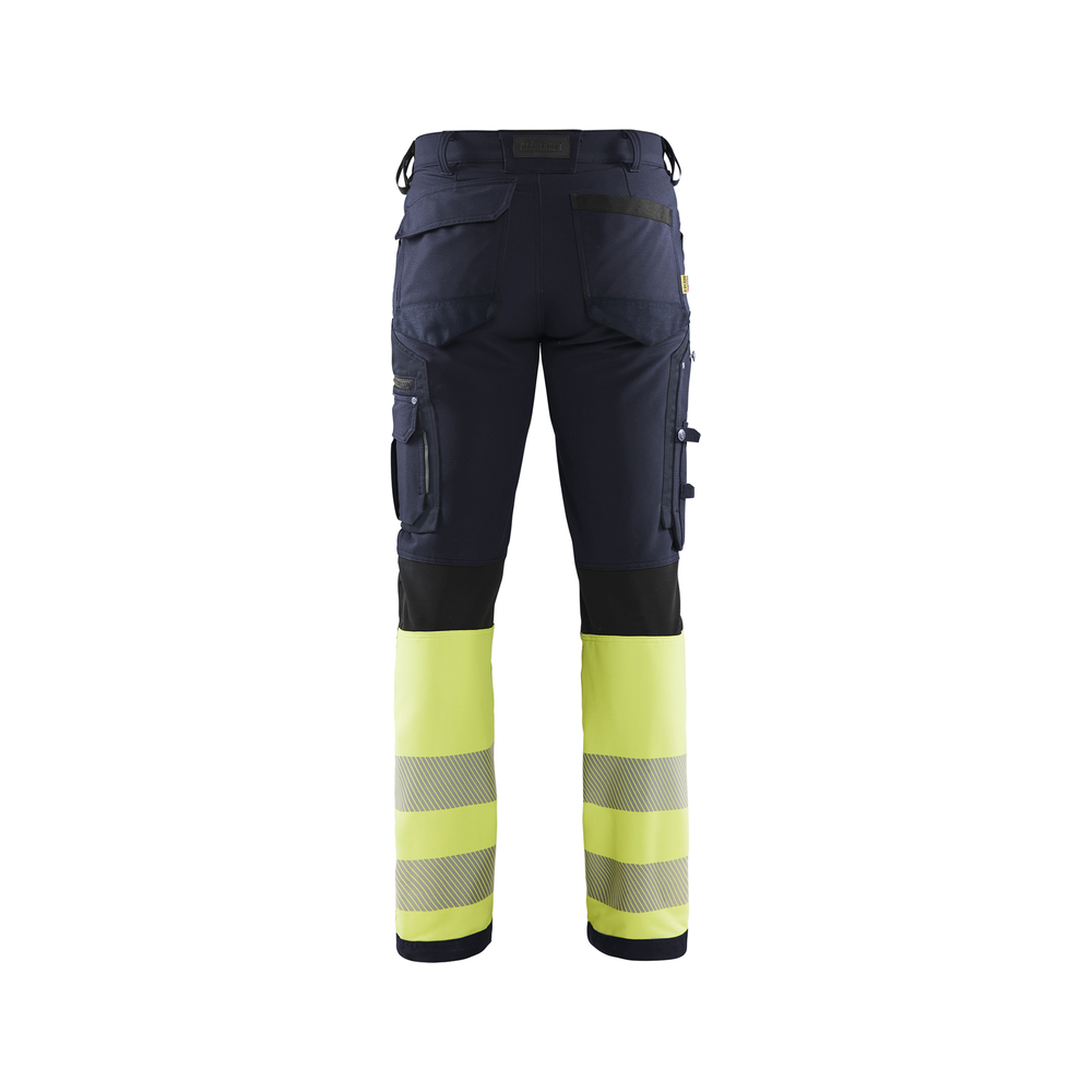 Pantalon haute-visibilité stretch 4D 1193 Marine/Jaune fluo Blaklader - 119316428933C