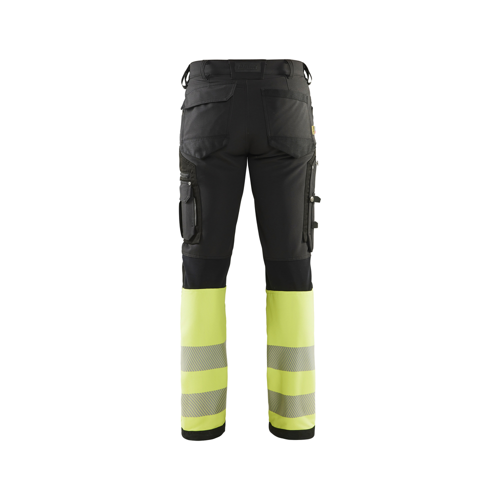 Pantalon haute-visibilité stretch 4D 1193 Noir/Jaune fluo Blaklader - 119316429933C