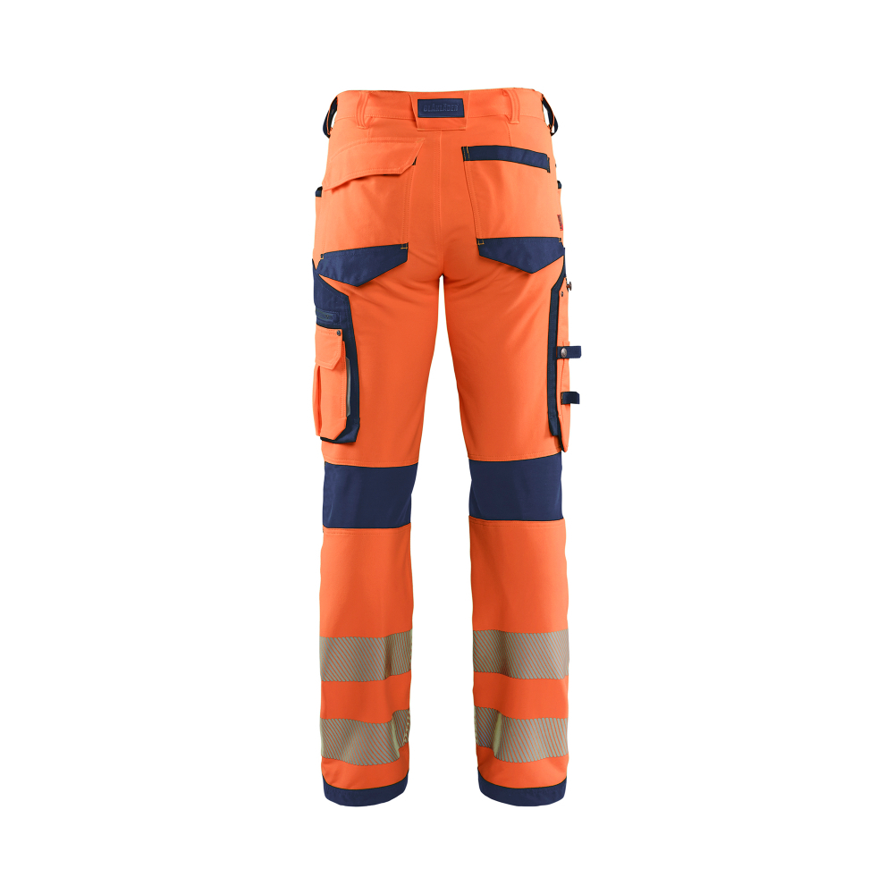 Pantalon haute-visibilité stretch 4D 1197 Orange fluo/Marine Blaklader - 119716425389C