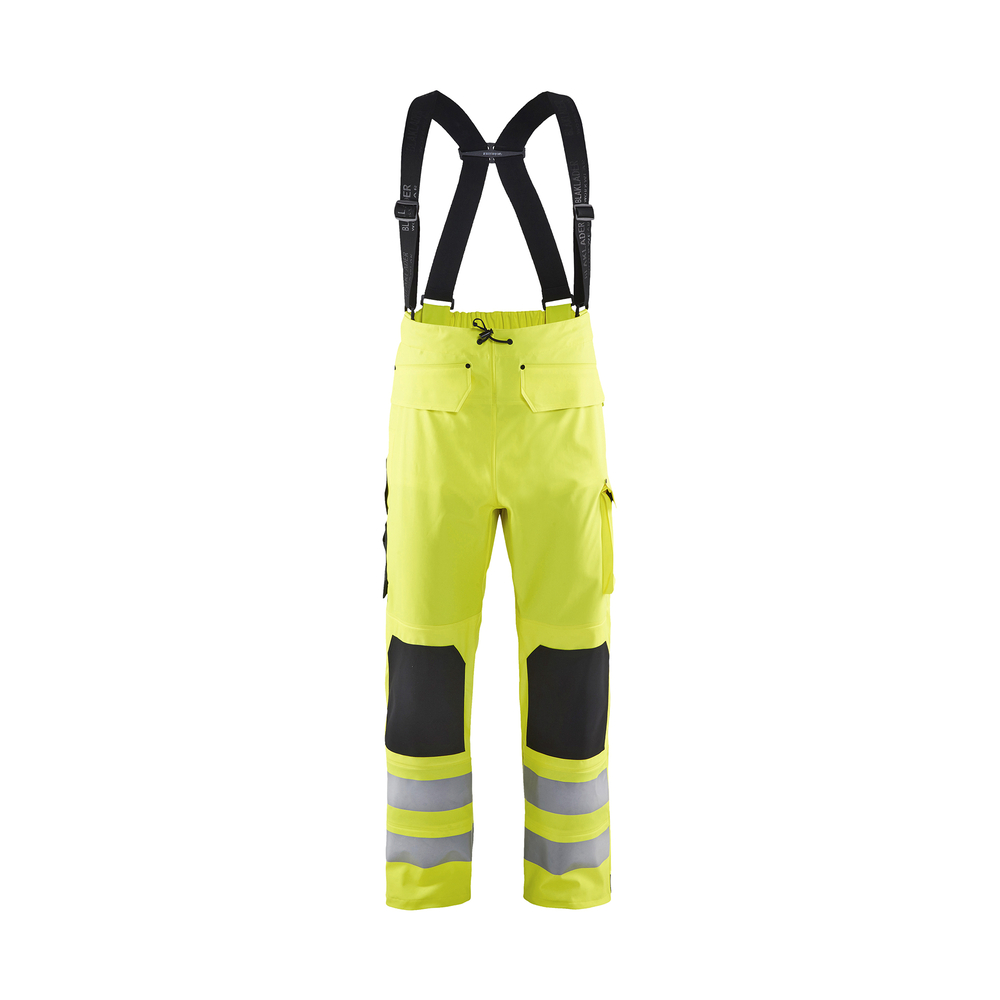 Pantalon de pluie à bretelles haute-visibilité niveau 2 Blåkläder 1302 Jaune fluo Blaklader - 130220033300