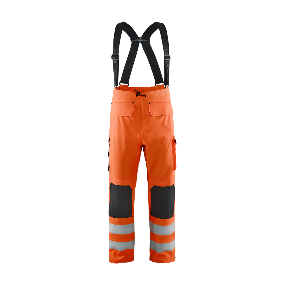 Pantalon de pluie à bretelles haute-visibilité niveau 21302 Orange fluo Blaklader - 130220035300