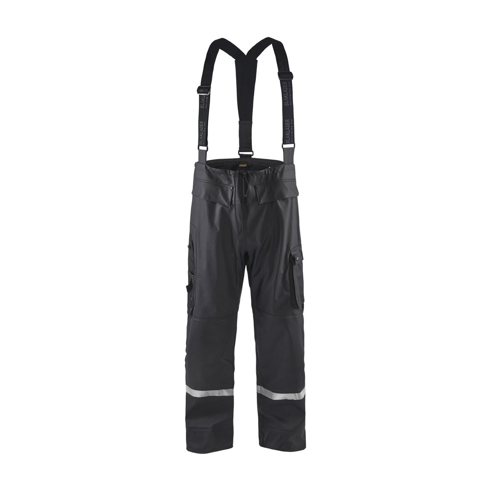 Pantalon de pluie à bretelles haute-visibilité niveau 21302 Noir Blaklader - 130220039900