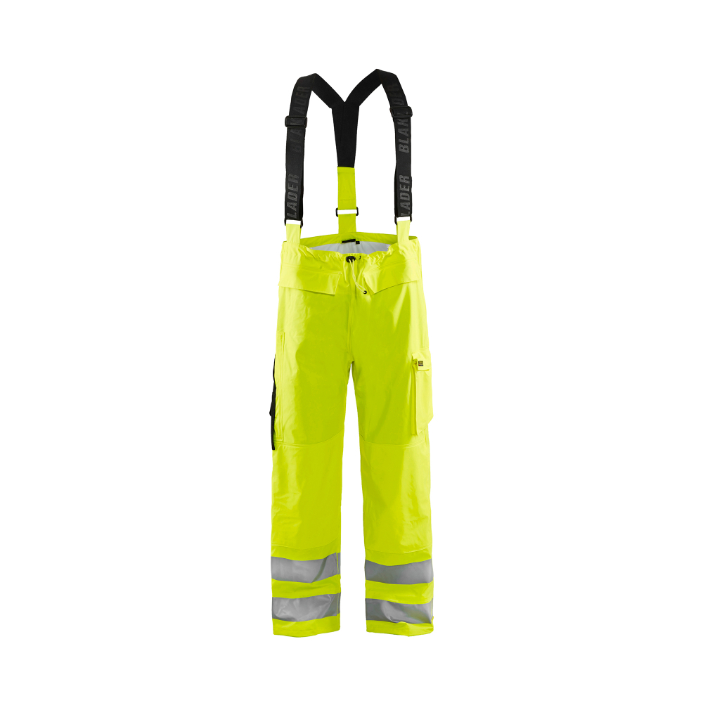 Pantalon de pluie à bretelles haute-visibilité retardant flamme 1303 Jaune fluo Blaklader - 130320093300