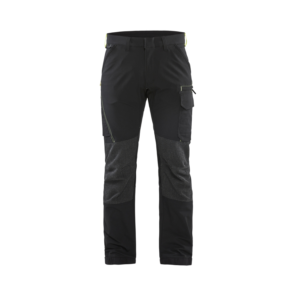 Pantalon maintenance stretch 4D 1422 Noir/Jaune fluo Blaklader - 142216459933C