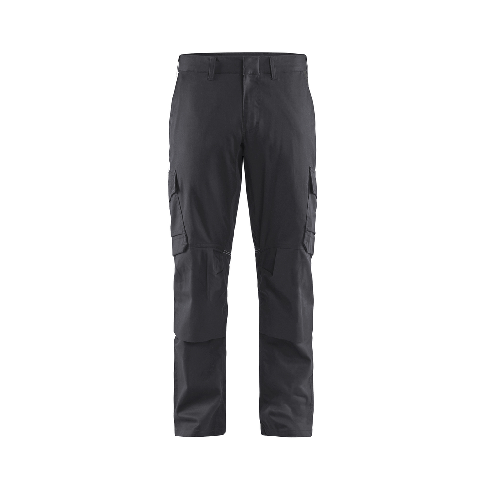 Pantalon industrie avec poches genouillères stretch 2D 1448 Gris moyen/Noir Blaklader - 144818329699C
