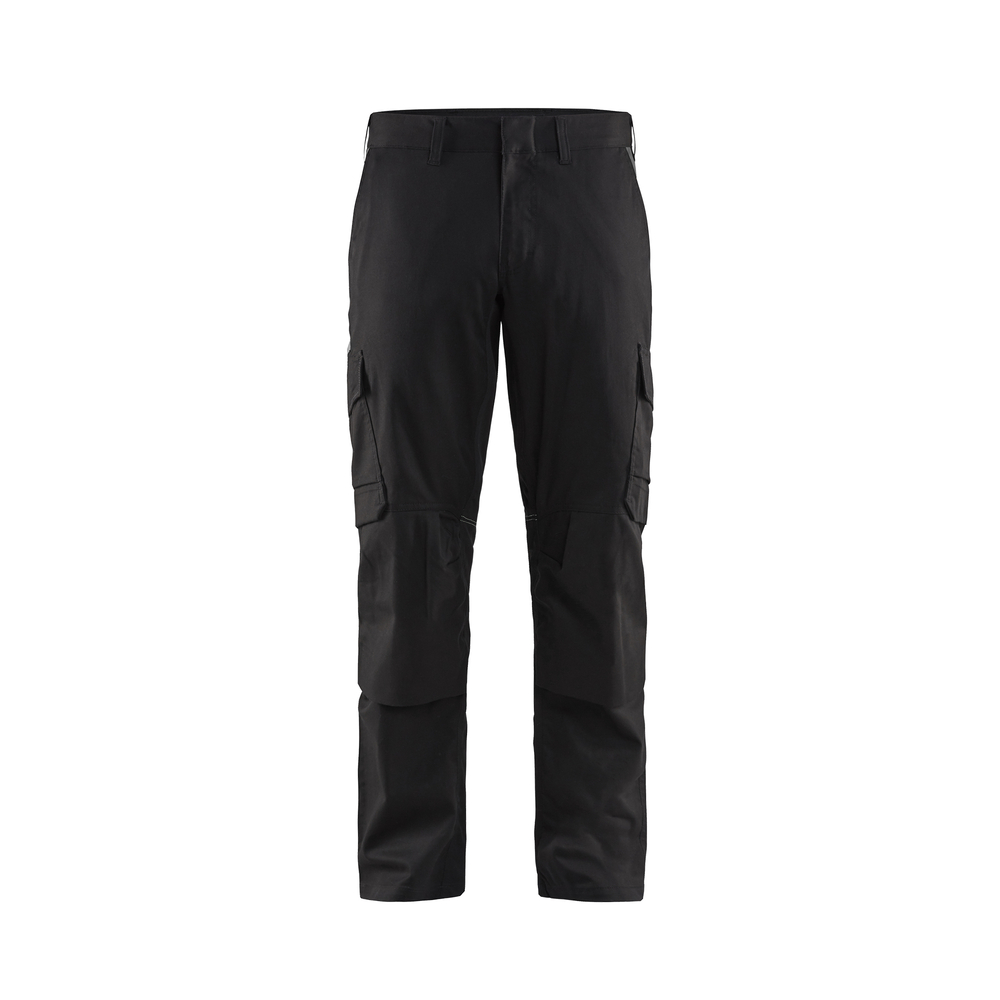Pantalon industrie avec poches genouillères stretch 2D 1448 Noir/Gris foncé Blaklader - 144818329998C